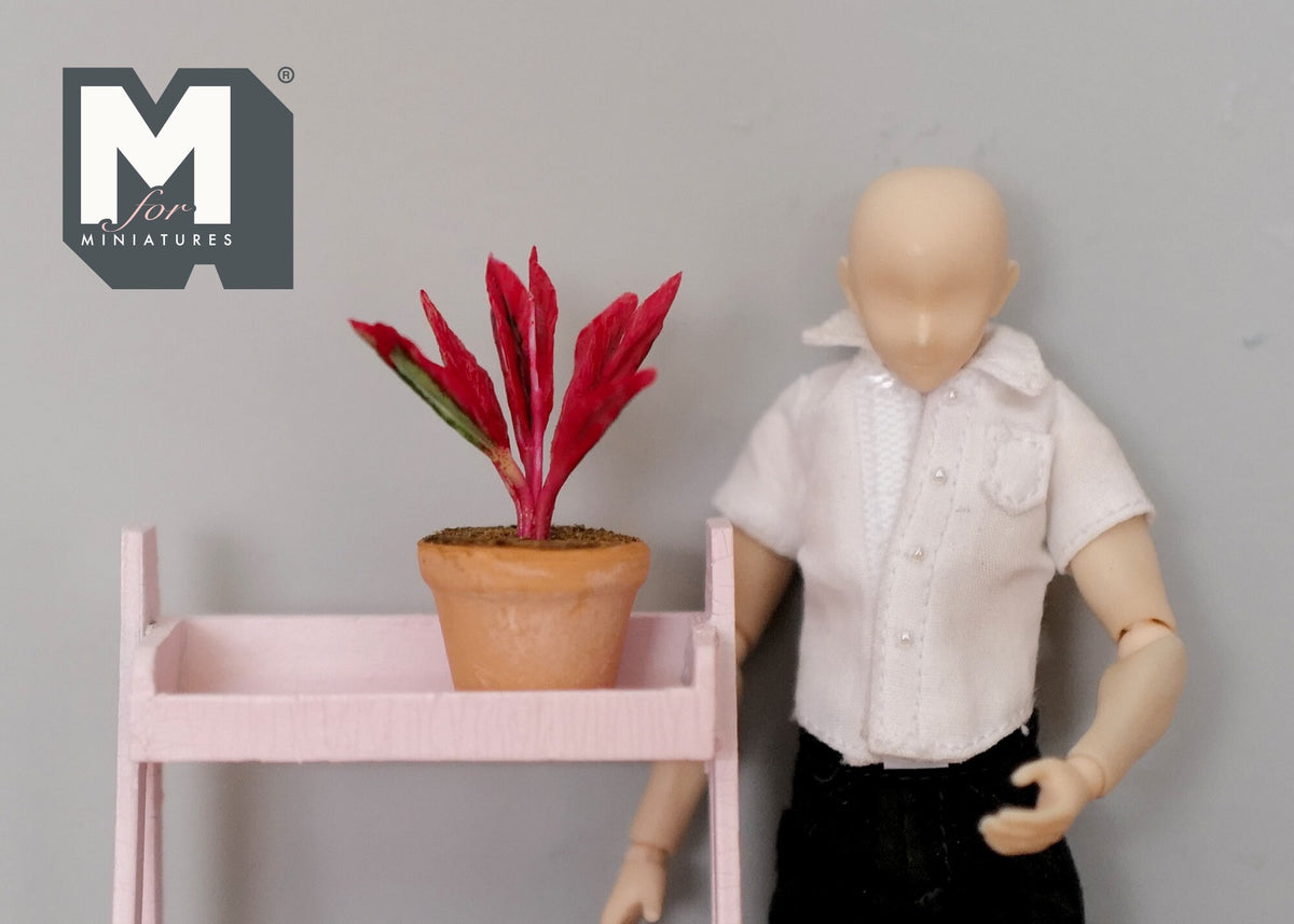 Dollhouse Supplies potted plants dolls house decoration living room 1 12th scale miniature - H029