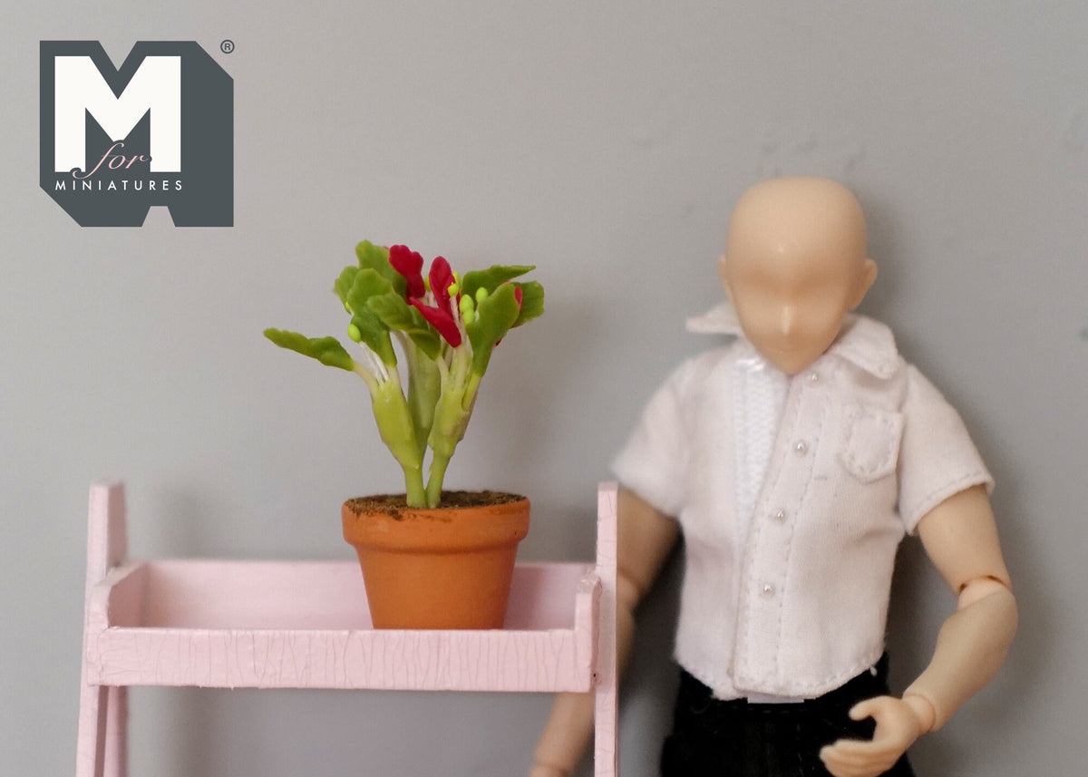 Dollhouse potted plants dolls house decoration living room 1 12th scale miniature - H030