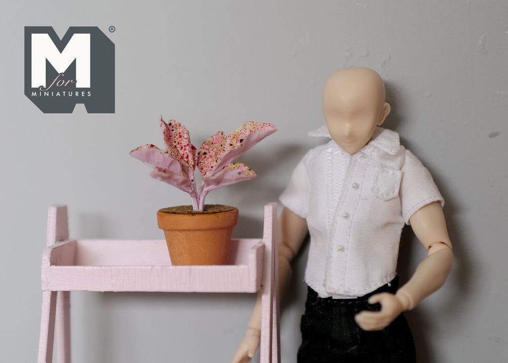 Dollhouse Supplies potted plants dolls house decoration living room 1 12th scale miniature - H029