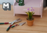 Dollhouse potted flower, dolls house tulip, decoration living room 1 12th scale miniature - F084