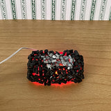 1:12 Miniature Glowing Embers , Miniature Bonfire , Glowing Embers in Fireplace