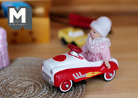 1:12 Dollhouse Miniature ride on baby car - F001