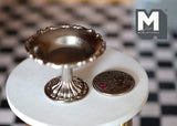 Dollhouse Supplies serving stand dolls house serving platter stand 1 12 scale miniature (sliver) - E035