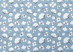 1:12 Miniature Flower Wallpaper Sticker , Dollhouse Supplies Flower Wallpaper Sticker , 8" x 11" - Z3