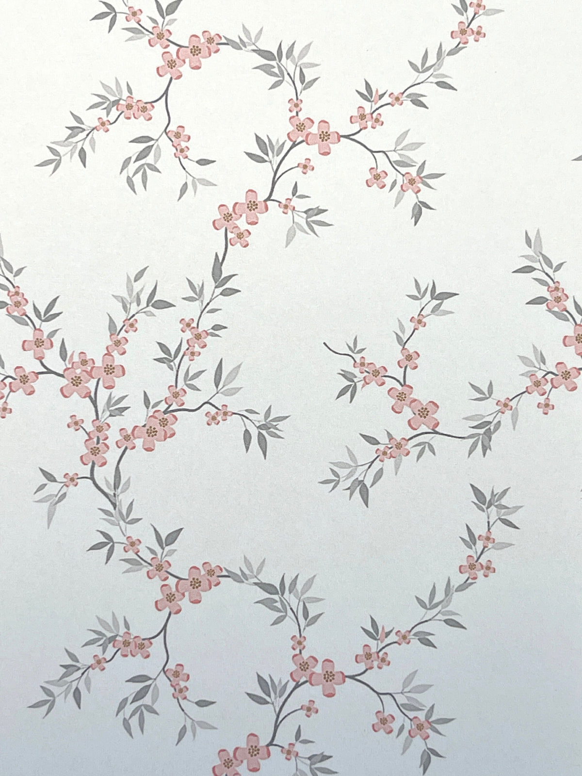 1:12 Miniature Flower Wallpaper Sticker , Dollhouse Supplies Flower Wallpaper Sticker , 8" x 11" - Z3
