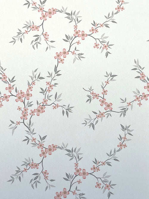 1:12 Miniature Flower Wallpaper Sticker , Dollhouse Supplies Flower Wallpaper Sticker , 8" x 11" - Z3