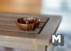 1:12 Scale Miniature Bundt Cake Pan, 7/8 inch dia., DIY Dollhouse Supply (bronze)
