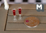 1:12 Dollhouse Miniature wine set of 2 - E085