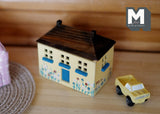 1:12 Dollhouse  decoration miniature wooden toy box with swing open top rectangular toy box - D034