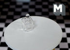 1/12スケール ミニチュア 透明ガラスボトル 栓付き 高さ約2.5cm DIYドールハウス素材 (A2)