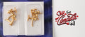 1:12 Scale Miniature Pillar Tap with T Bar Handle, Set of 6, 3/8 inch tall, DIY Dollhouse Supply (gold)