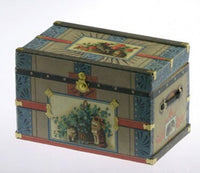 DIY Miniature Lithograph Trunk Kit Victorian Cat Paper Cover with Material and Instruction