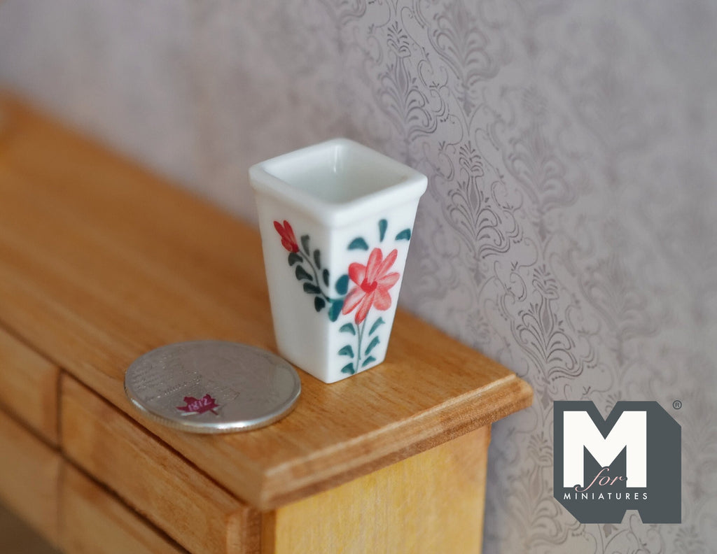 1:12 Dollhouse Supplies Miniature Ceramic Flower Vase - B071