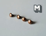 Dollhouse Miniature Cabinet Pulls Dresser Knobs Drawer Pulls Door Knobs Brass (Bronze) 4 Piece Pack (S) A049