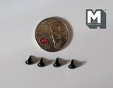 Dollhouse Miniature Cabinet Pulls Dresser Knobs Drawer Pulls Door Knobs Brass (Matte Black) 4 Piece Pack (N) - A049
