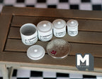1:12 Dollhouse Supplies Miniature White Canister Set - A017