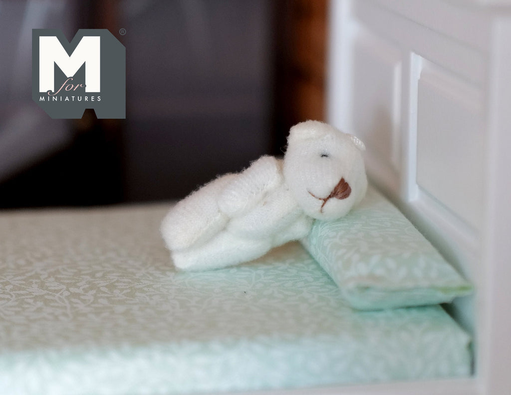 Dollhouse Miniature Tiny Plush Stuffed Bear 1:12 Scale (3cm(H) x 2cm(L)  G037