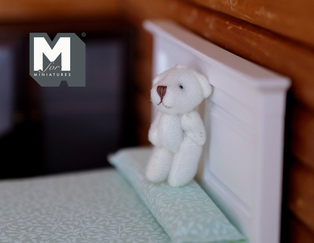 Dollhouse Miniature Tiny Plush Stuffed Bear 1:12 Scale (3cm(H) x 2cm(L)  G037