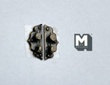 Dollhouse Miniature Metal Cabinet Pull Panels Left and Right , Price per pair C050