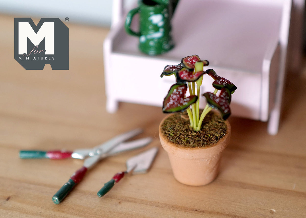 Dollhouse Supplies potted plants dolls house decoration living room 1 12th scale miniature - H029