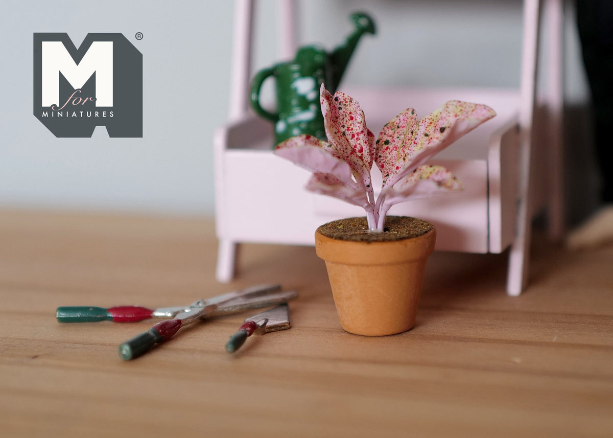Dollhouse Supplies potted plants dolls house decoration living room 1 12th scale miniature - H029