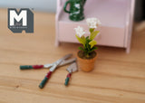 Dollhouse Supplies potted flower dolls house decoration living room 1 12th scale miniature - F084