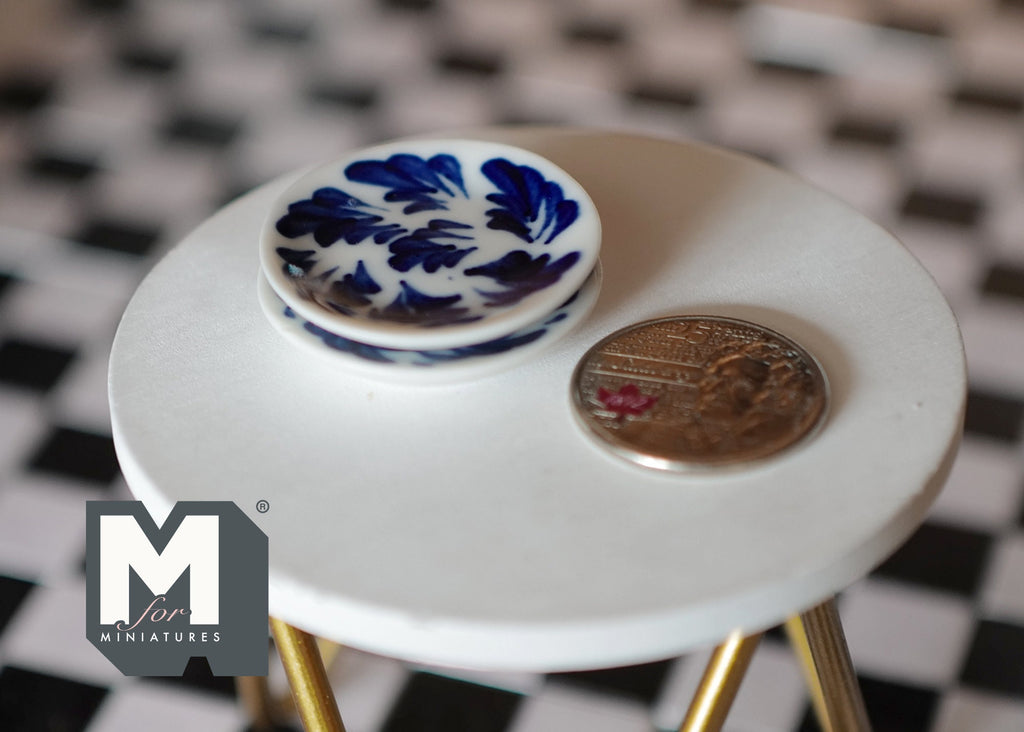 1:12 Dollhouse Supplies Miniature Plate set of 2 - A075