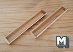1:12 Scale Miniature Wood Window Box Planter, Rectangular, 6-3/16 inch long, DIY Dollhouse Supply