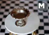 Dollhouse Supplies serving stand dolls house serving platter stand 1 12 scale miniature (sliver) - E035