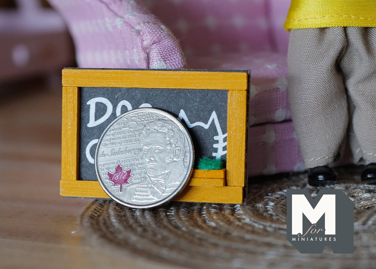 Dollhouse Supplies blackboard dolls house 1 12 scale miniature - G034