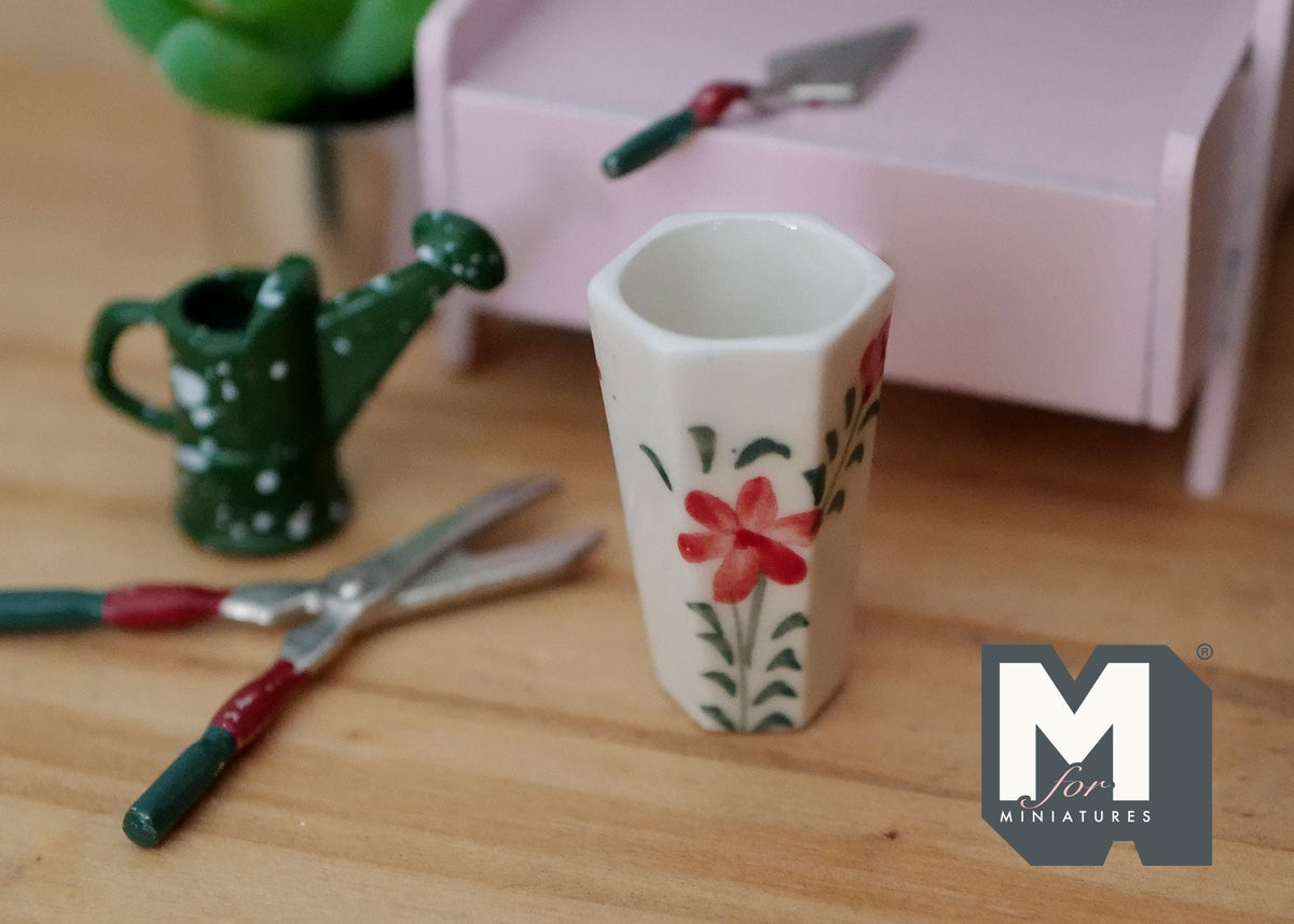 1:12 Dollhouse Supplies Miniature Ceramic Flower Vase - B071