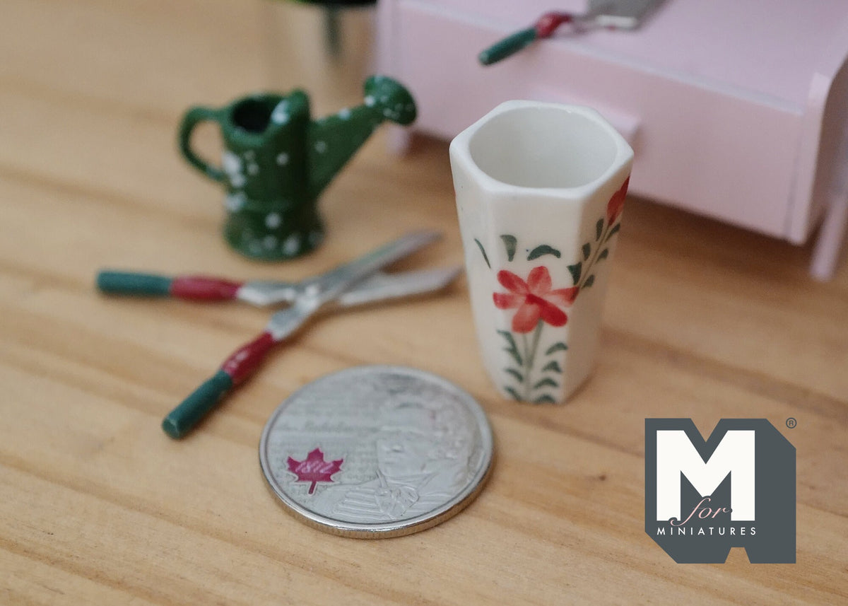 1:12 Dollhouse Supplies Miniature Ceramic Flower Vase - B071