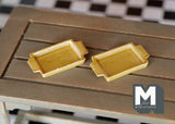 1:12 Dollhouse Supplies Miniature Ceramic Tray set of 2- A040