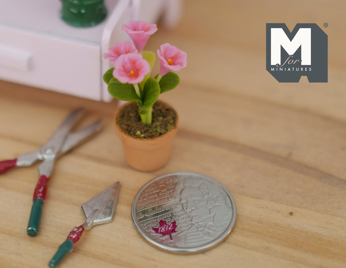 Dollhouse potted flower, dolls house flower, decoration living room 1 12th scale miniature - H032