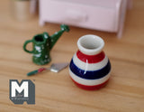 1:12 Dollhouse Supplies Miniature Clay Pottery Planter, vase, gardening 1 12 scale miniature plants container - A066