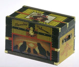 DIY Miniature Lithograph Trunk Kit Spooky Halloween Paper Cover with Material and Instruction