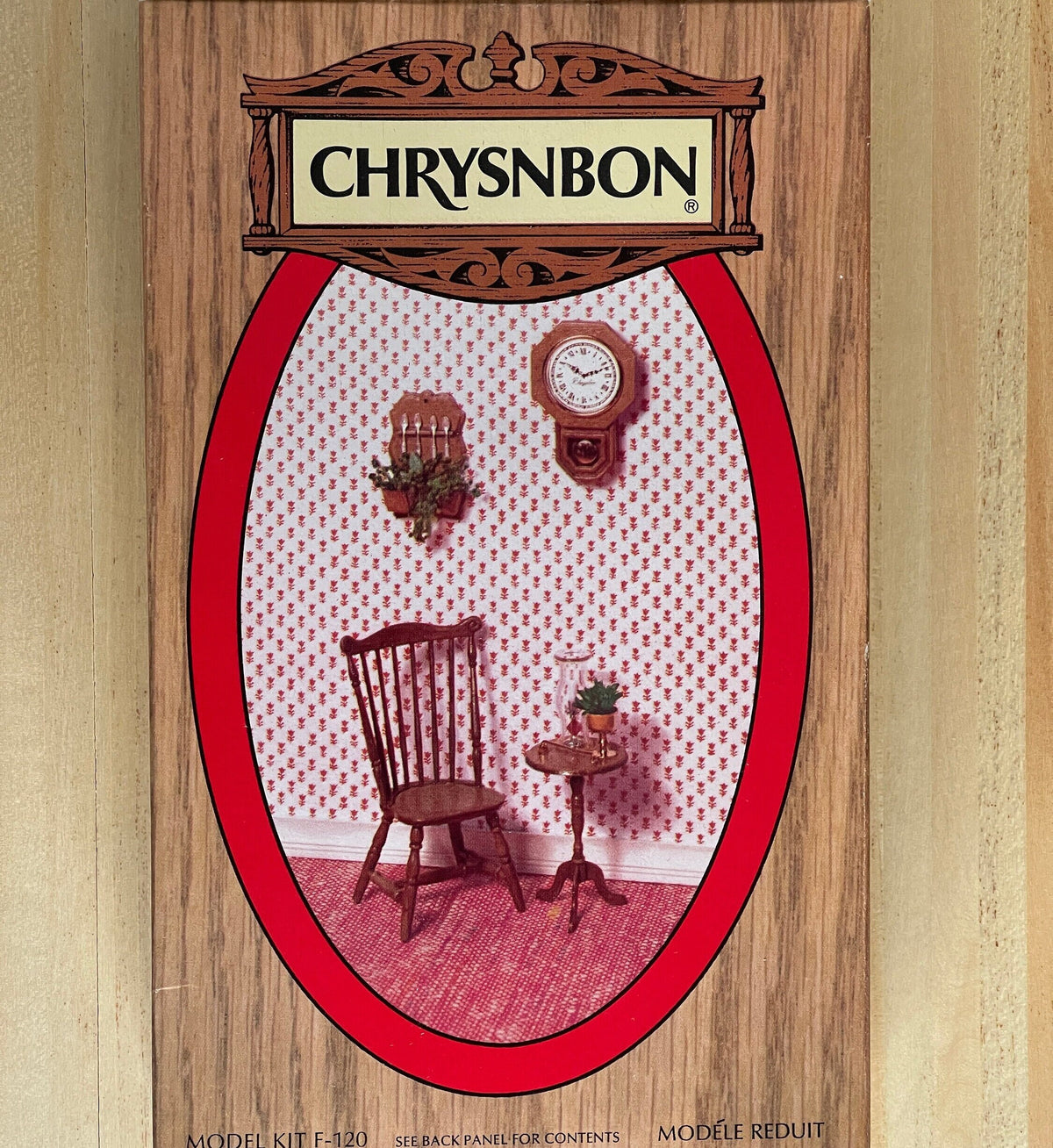 1:12 Scale Miniature Furniture Kit, Chair, Coffee Table Clock and Spoon Rack, DIY Dollhouse Supply