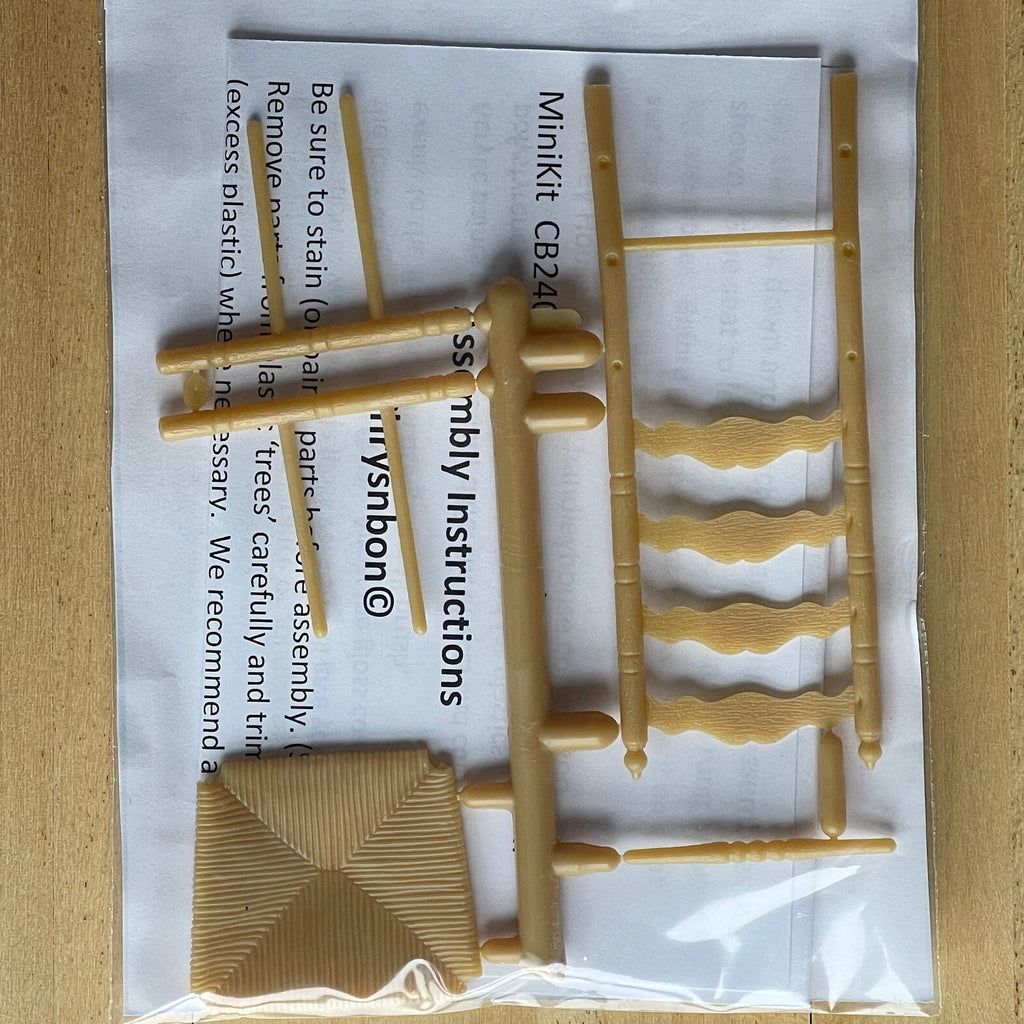 1:12 Scale Miniature Ladderback Chair Kit, 3-3/8 inch high, DIY Dollhouse Supply