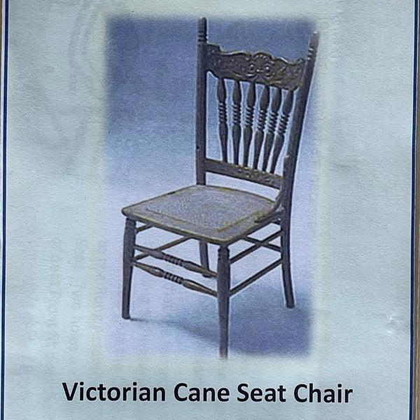 Miniature Victorian Cane Seat DIY Kit (Self assemble and paint) from Chrysnbon - I017