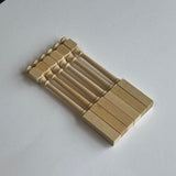 1:12 Dollhouse Miniature Handrail Newel Post Unfinished Staircase Handrail Posts Set of 6 - I033