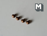Dollhouse Miniature Cabinet Pulls Dresser Knobs Drawer Pulls Door Knobs Brass (Bronze) 4 Piece Pack (A7) - A049