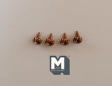 Dollhouse Miniature Cabinet Pulls Dresser Knobs Drawer Pulls Door Knobs Brass (Bronze) 4 Piece Pack (A7) - A049