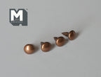 1/12スケール ミニチュア 銅製ドーム型キャビネットノブ 4個セット 直径約4.8mm、DIYドールハウス用素材 (B)