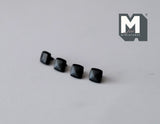 Dollhouse Miniature Cabinet Pulls Dresser Knobs Drawer Pulls Door Knobs Brass (Matte Black) 4 Piece Pack (0) A049