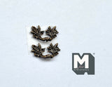 Dollhouse Miniature Brass Leaves Handles Leaf Handles Drawer Pulls Door Pulls Window Pulls Door Handle Bar 2 Piece Pack C050