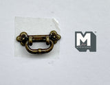 Dollhouse Miniature Oval Drop Handle Bar Drawer Pull 1 Piece Pack