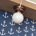 1:12 Dollhouse Miniature Globe Shape Ceiling Lamp , Ceiling Light with 12V Power Plug K045