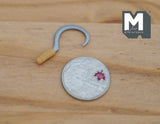 1:12 Scale Dollhouse Supplies Miniature Metal Sickle Reaping Hook Farm Harvesting Tool - F078