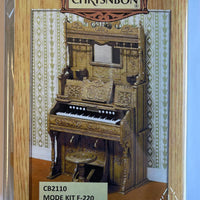 Miniature Parlor Pump Organ Kit with Organ Stool (Self assemble and paint) from Chrysnbon -H002