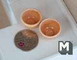 Dollhouse Supplies Miniature ceramic Bowl set of 2 (Large) - A039